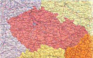 Карта чехии на русском языке thread